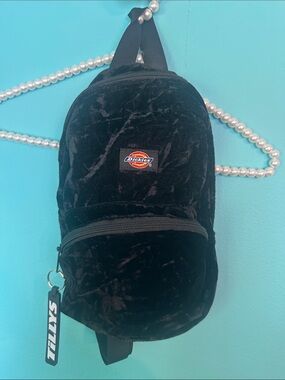 Dickies x Tilly’s Black Velvet Mini Backpack